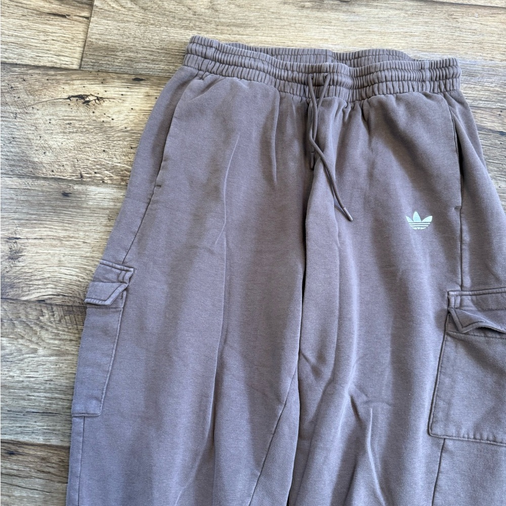 Adidas Taupe Brown Jogger Cargo Sweatpants - Picture 4 of 7